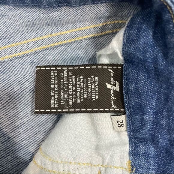 7 for all mankind the high waist skinny jeans Sz 28 - Picture 4 of 5